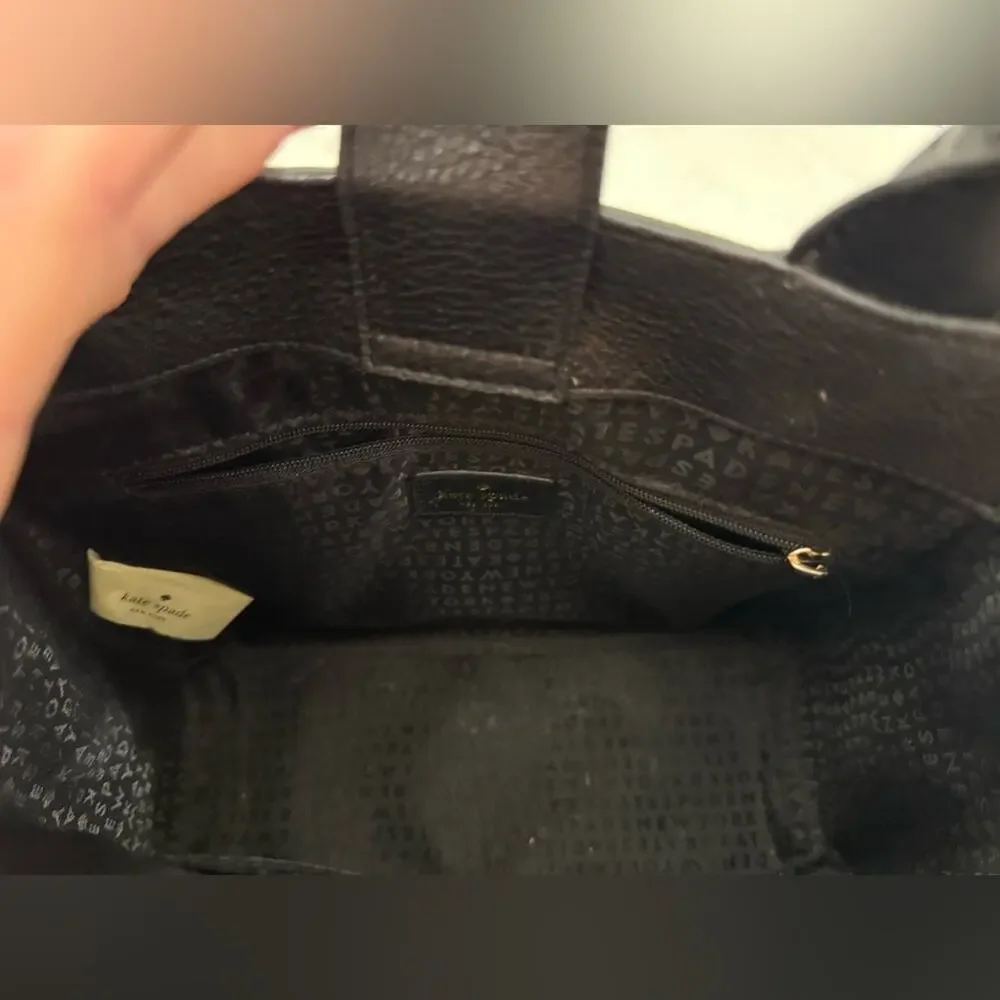 Kate Spade New York Flynn Street Black Small Meriweather Satchel Crossbody
